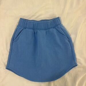 Target Blue Mini Skirt, Sweat Skirt